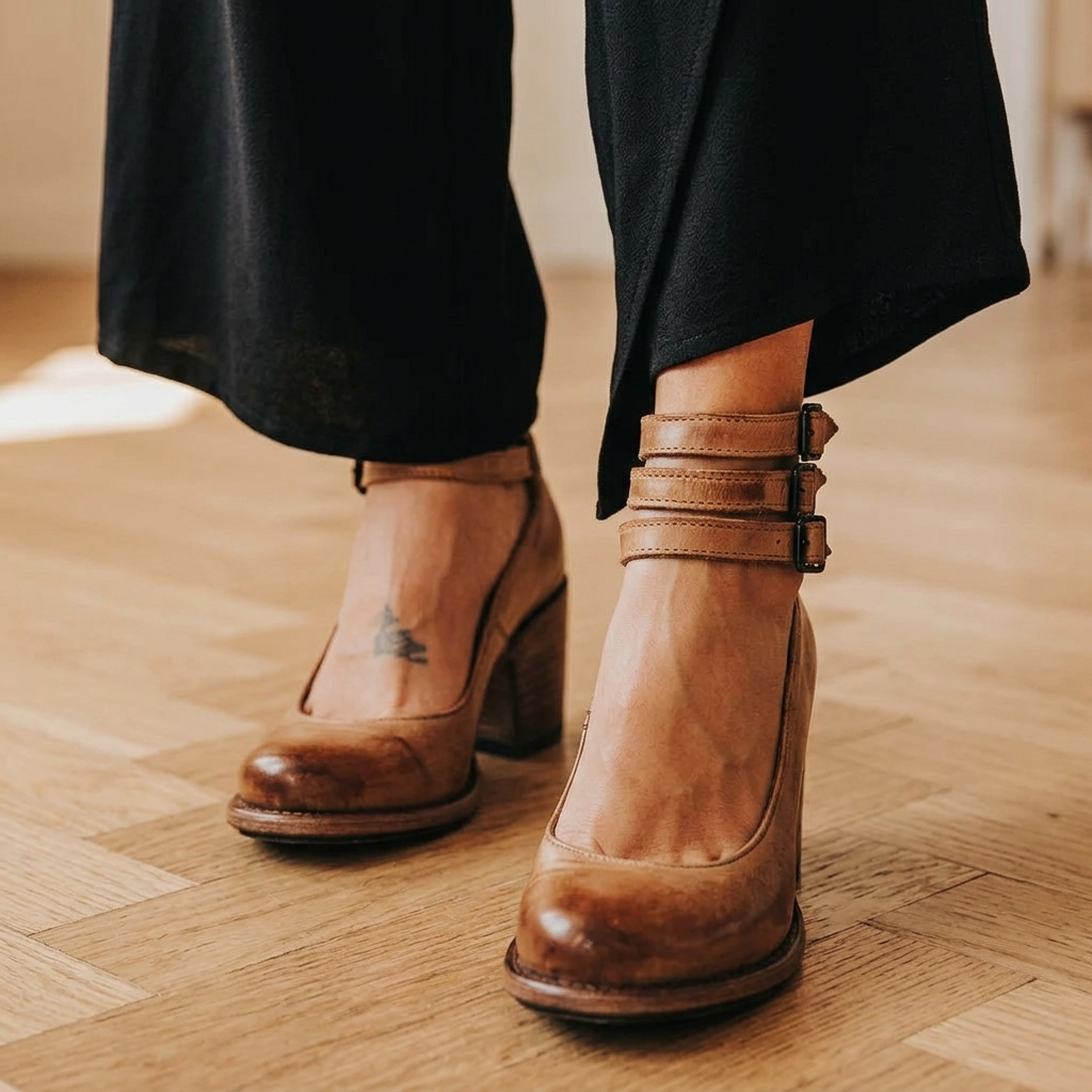 Dorothy | Buckle Block-Heel Sandals