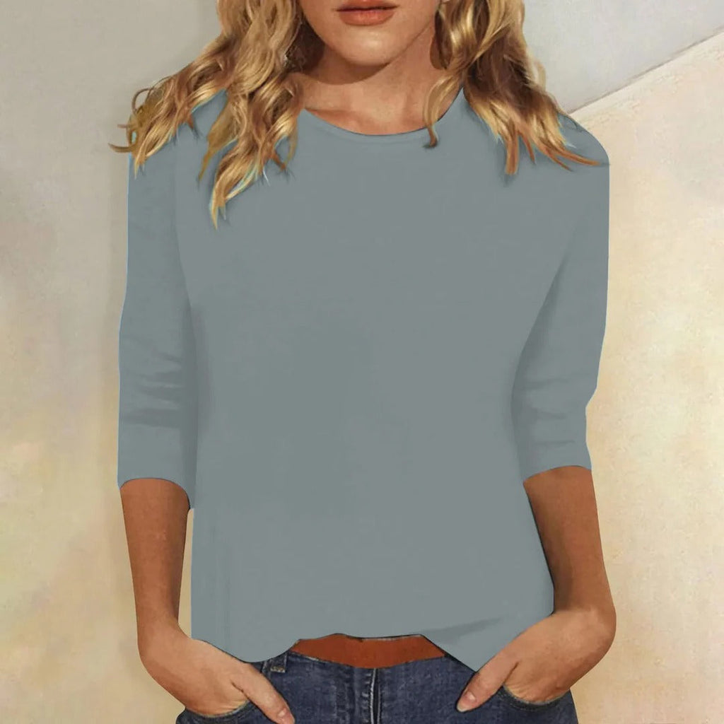 Stella | Crew Neck 3/4 Sleeve Top