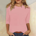 Stella | Crew Neck 3/4 Sleeve Top