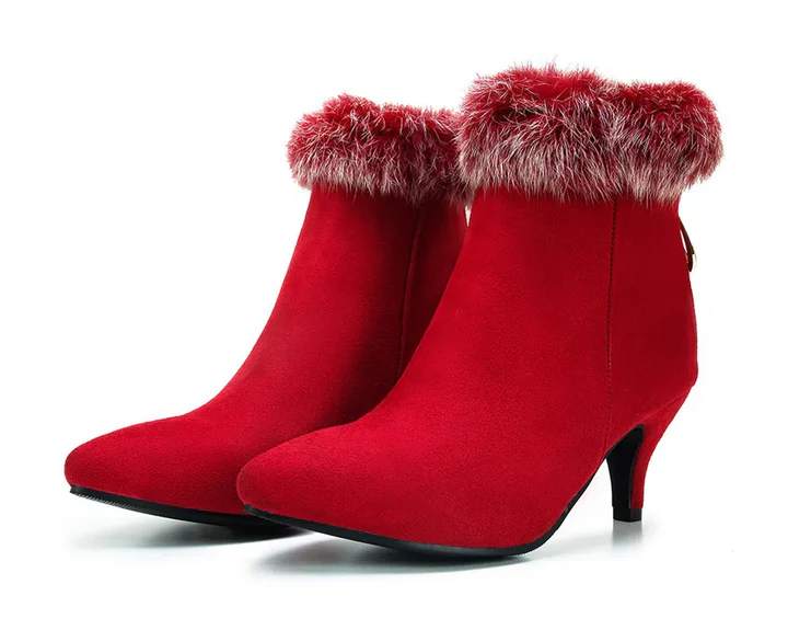Evelyn | Faux-Fur Trim Boots