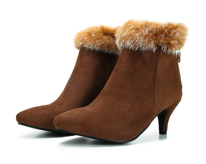 Evelyn | Faux-Fur Trim Boots