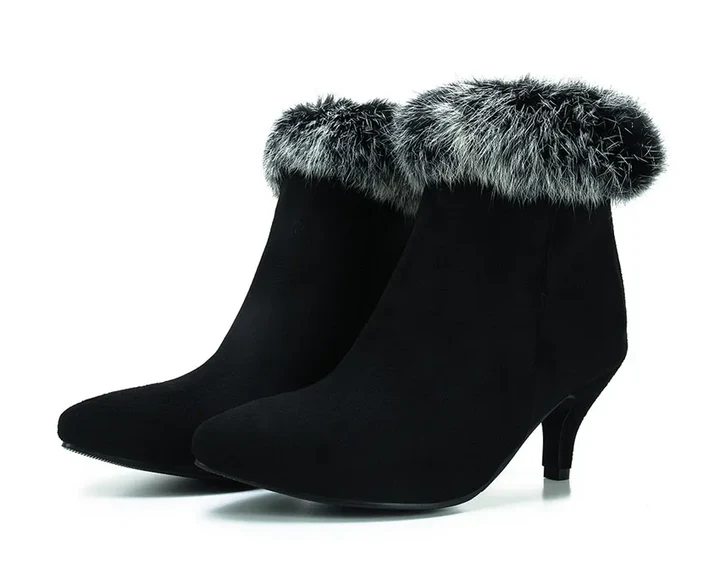 Evelyn | Faux-Fur Trim Boots