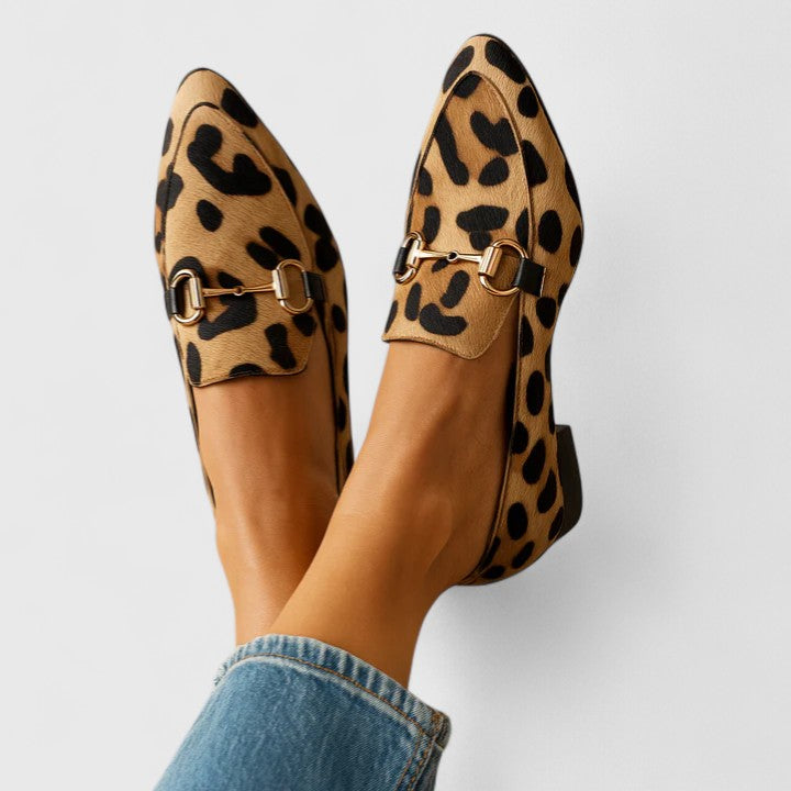 Zelma | Leopard Loafers