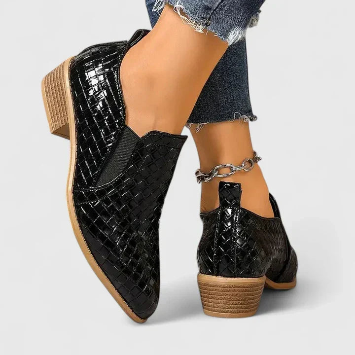 Doris | Woven Ankle Booties