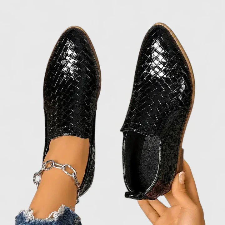 Doris | Woven Ankle Booties