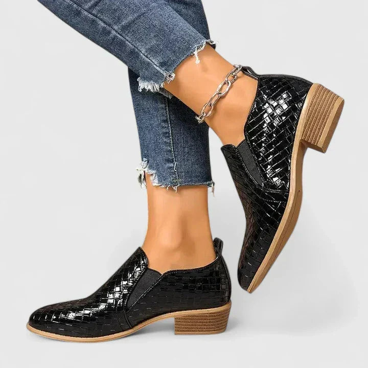 Doris | Woven Ankle Booties
