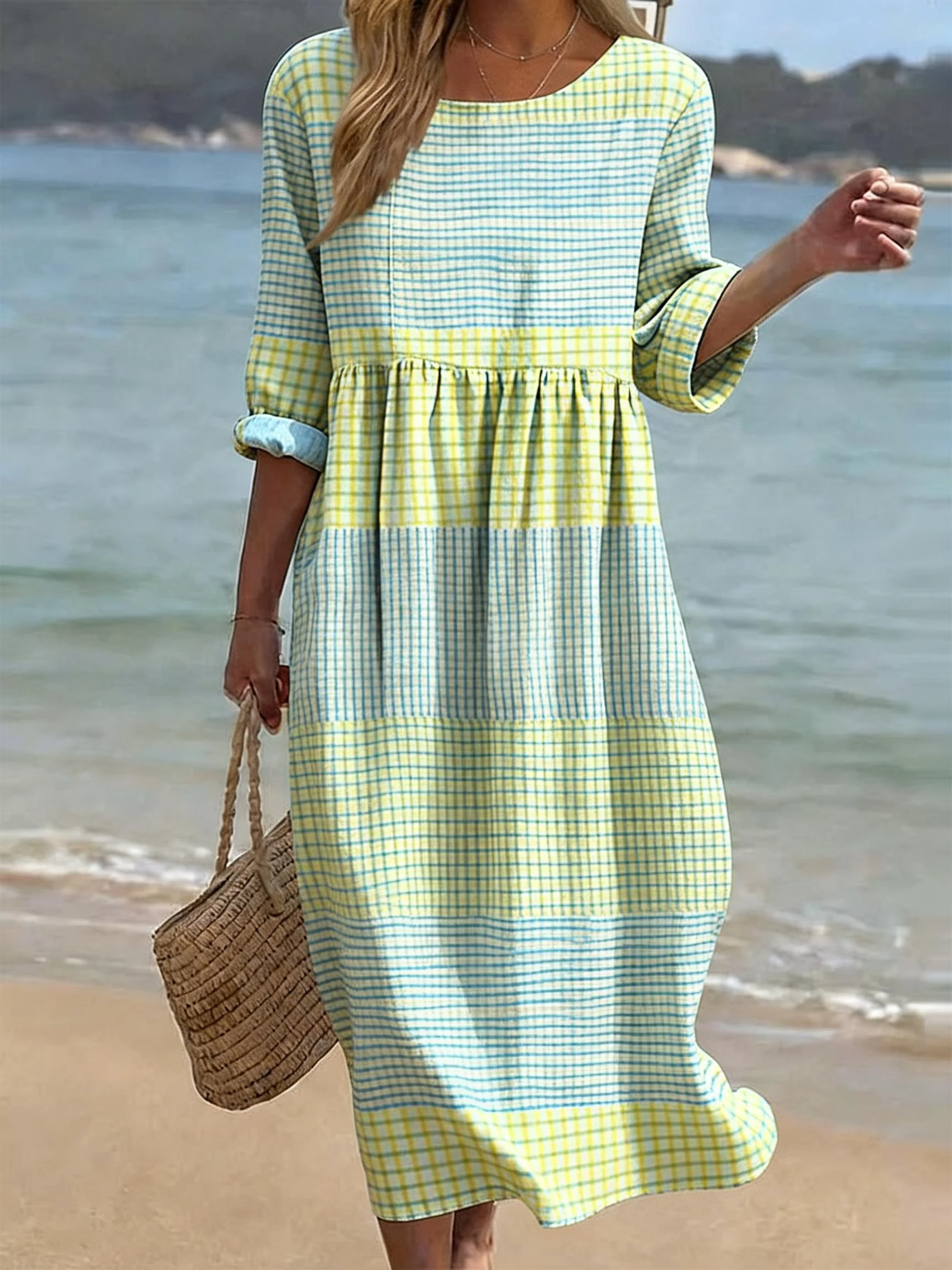 Marielle | Round-Neck Casual Dress