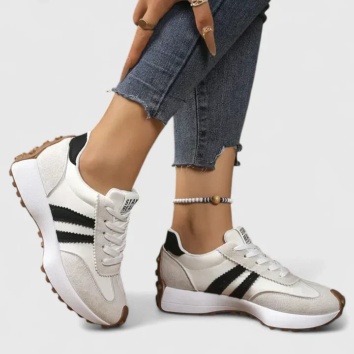 Isabel | Striped Trainers