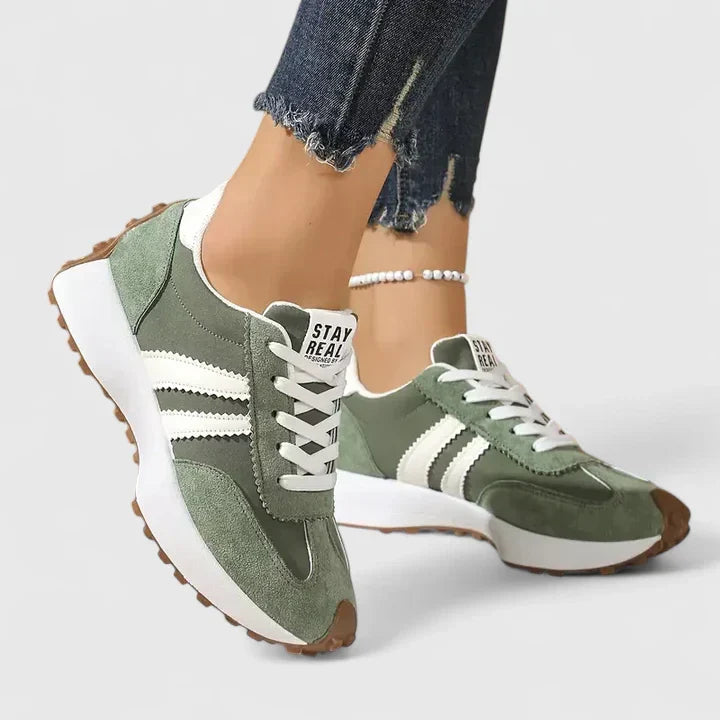 Isabel | Striped Trainers