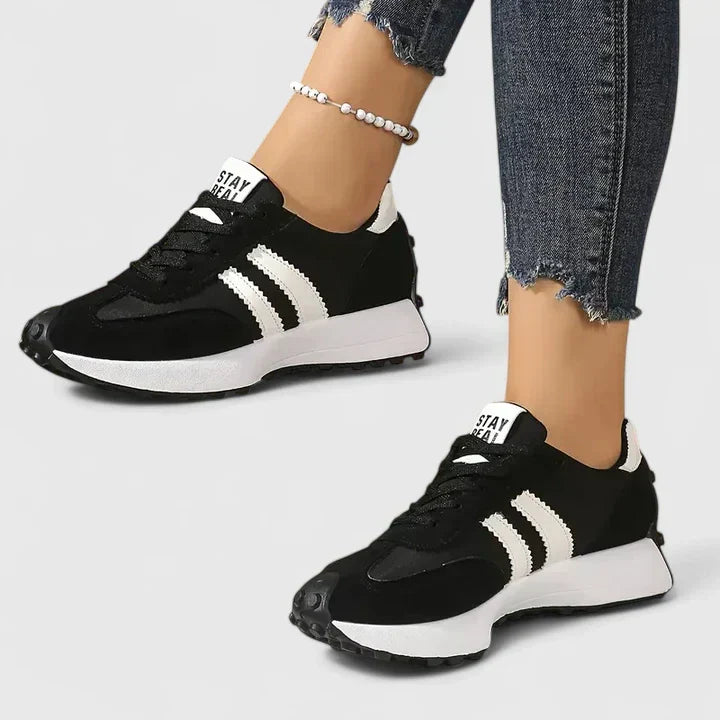 Isabel | Striped Trainers