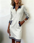 Noelle | Zip-Collar Dress