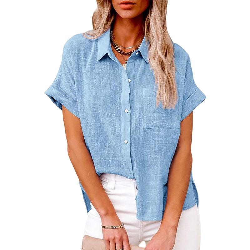 Eleanor | Short-Sleeve Pocket Blouse