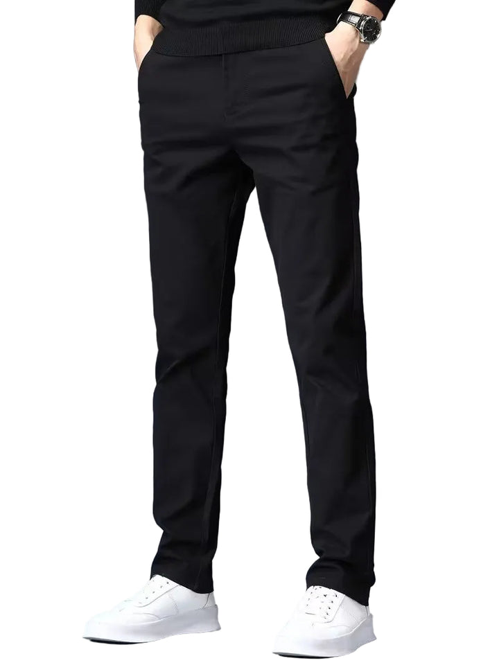 Men’s Slim-Fit Pants with Tapered Legs