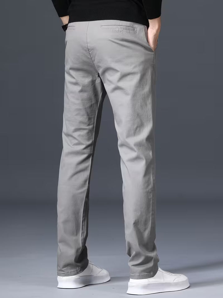 Men’s Slim-Fit Pants with Tapered Legs