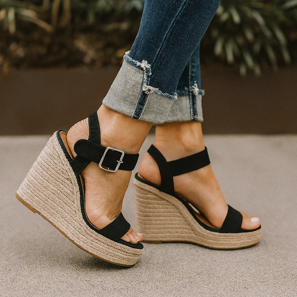 Natalie Espadrille Wedge Sandals