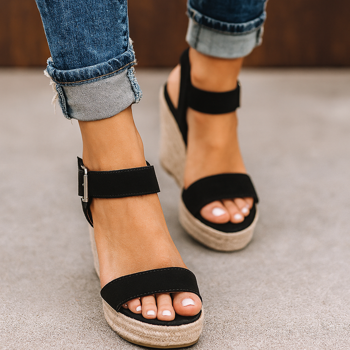 Natalie Espadrille Wedge Sandals