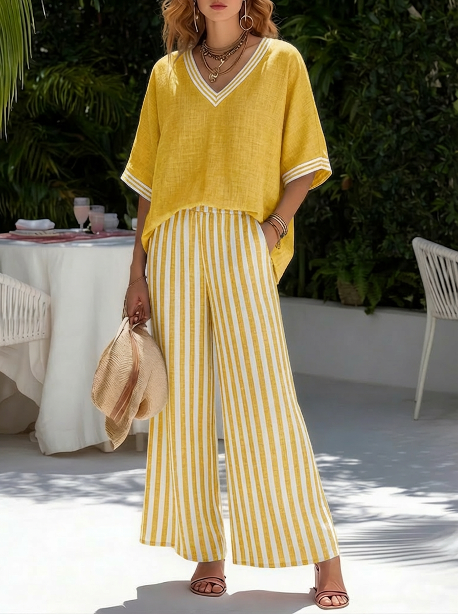 Florence | Striped Two-Piece Set