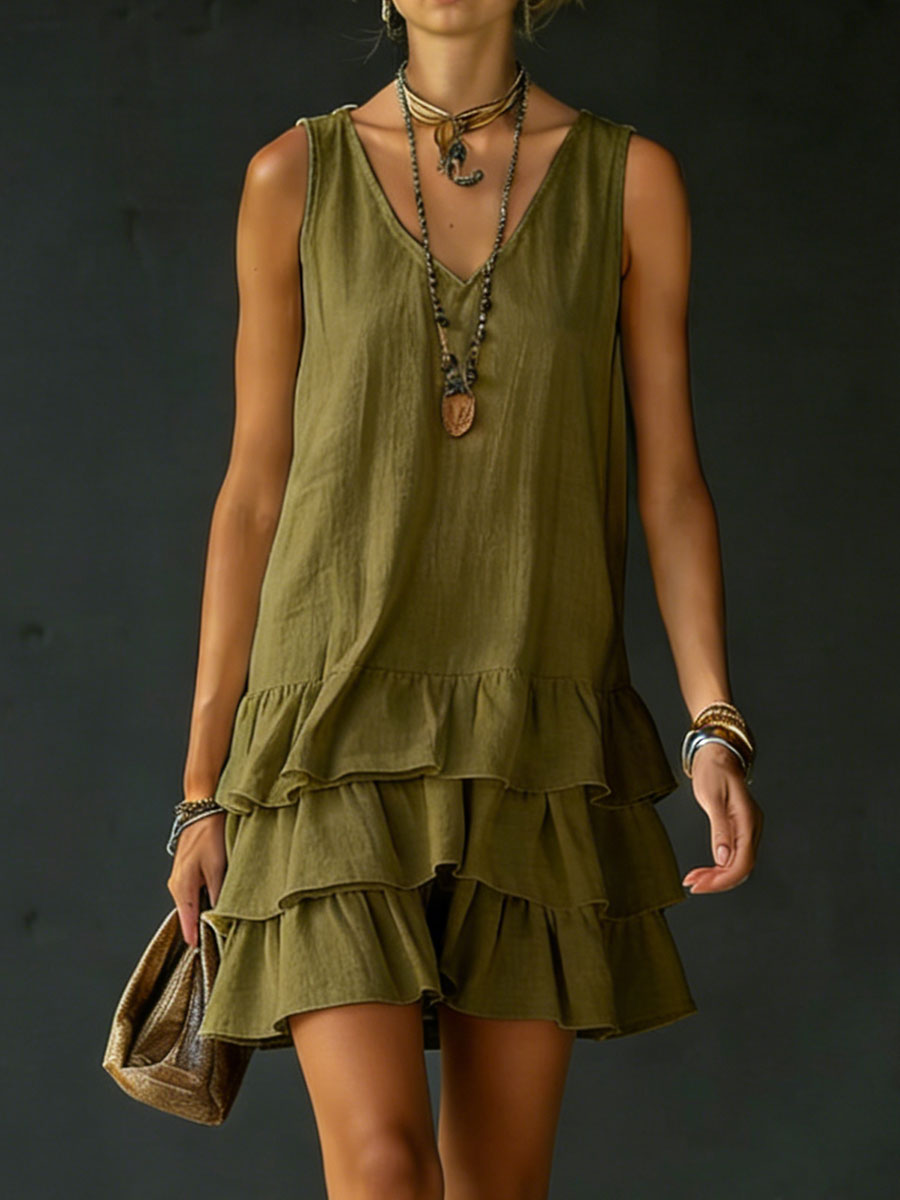 Marion | Sleeveless V-Neck Dress