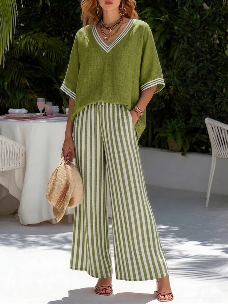 Florence | Striped Two-Piece Set