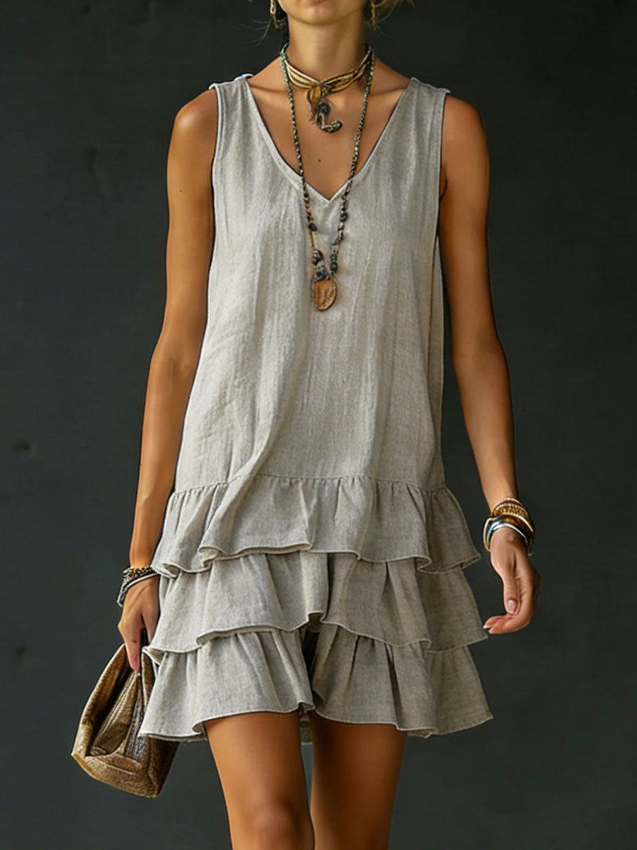 Marion | Sleeveless V-Neck Dress