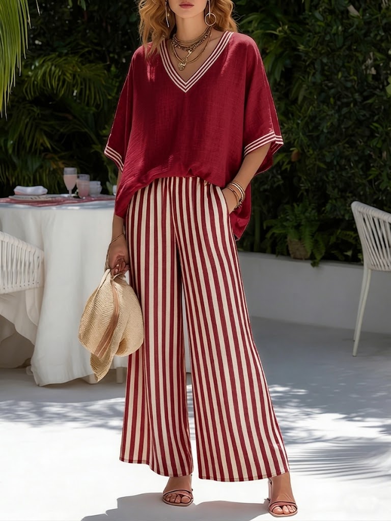 Florence | Striped Two-Piece Set