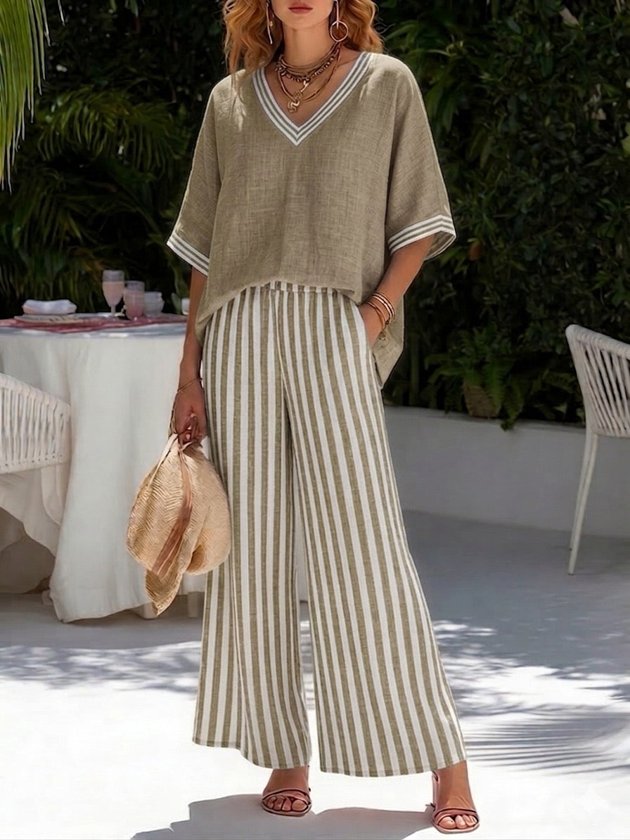 Florence | Striped Two-Piece Set