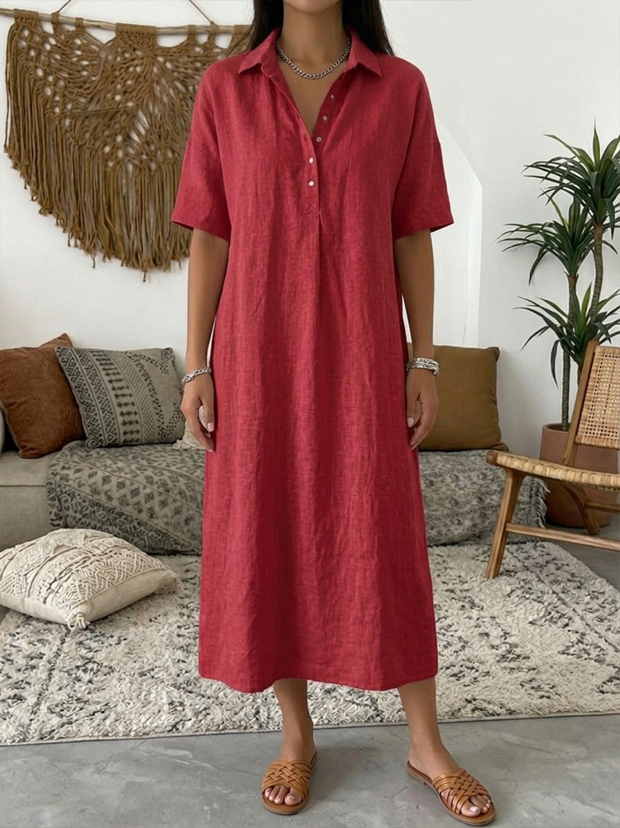 Rosalind | Short-Sleeve Polo Dress