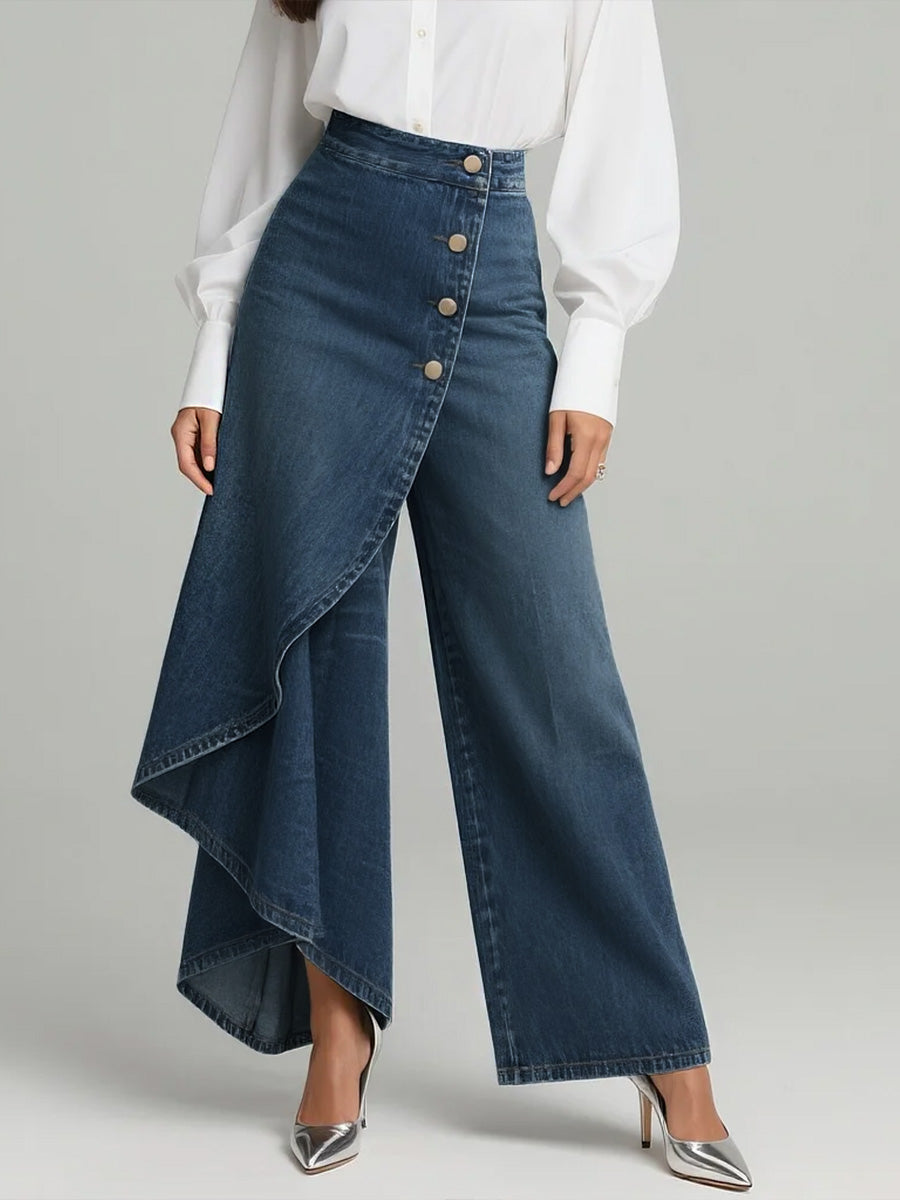 Marlowe | High-Waisted Wide-Leg Trousers