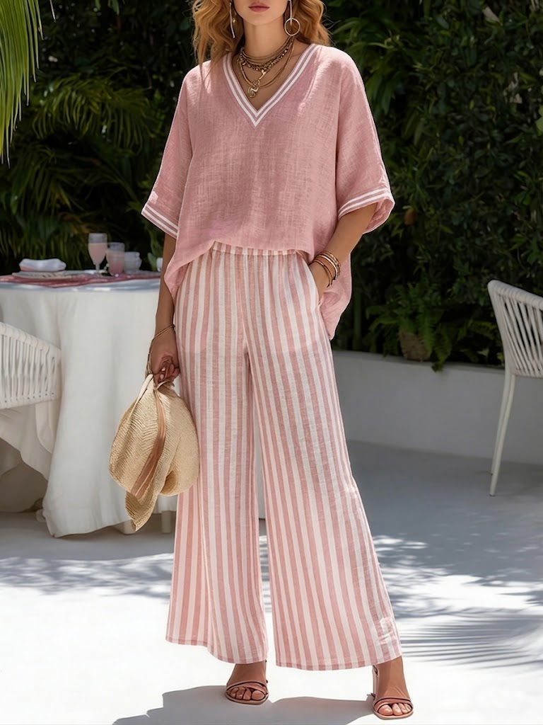 Florence | Striped Two-Piece Set