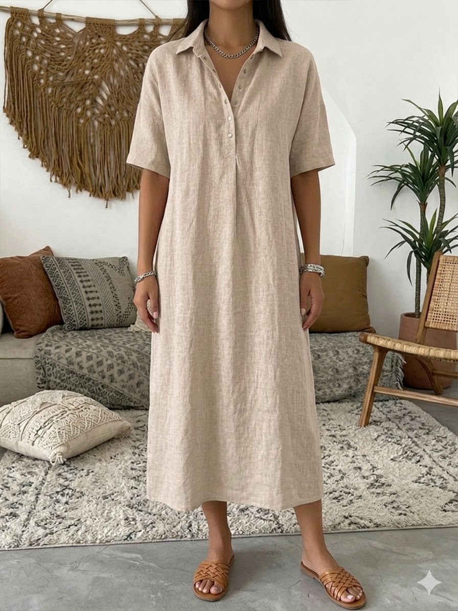 Rosalind | Short-Sleeve Polo Dress