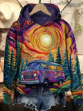 Rosalind | Retro Print Hoodie
