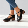 Romilly | T-Strap Block Heel Loafer