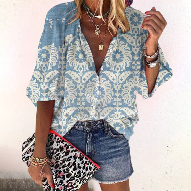 Maria | Floral Button Blouse