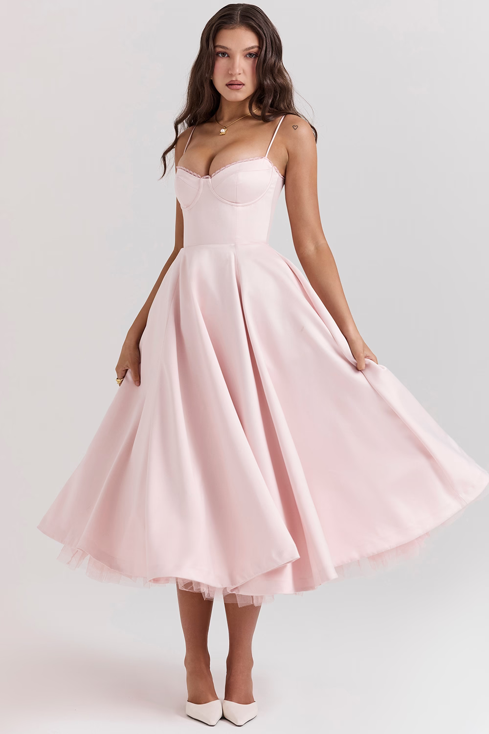 Winona | Tulle Midi Dress