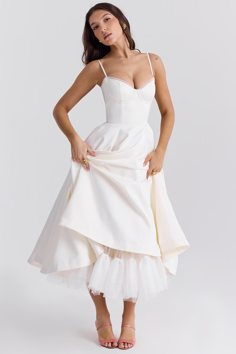 Winona | Tulle Midi Dress