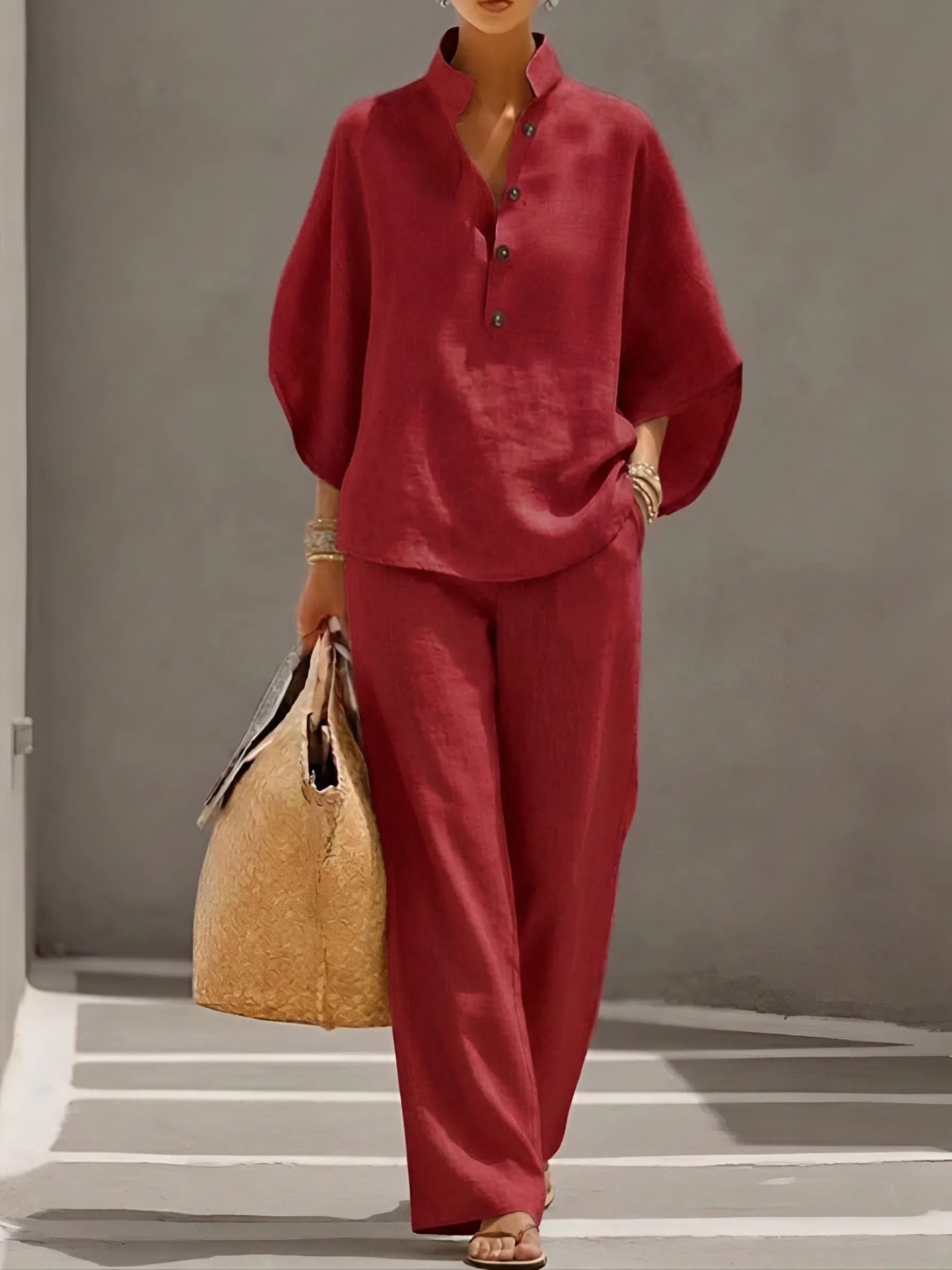 Elena | Wide-Leg Two-Piece Set