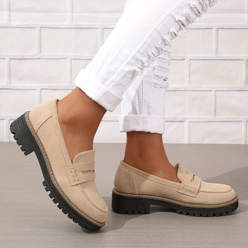 Fritha | Suede Slip-On Loafers
