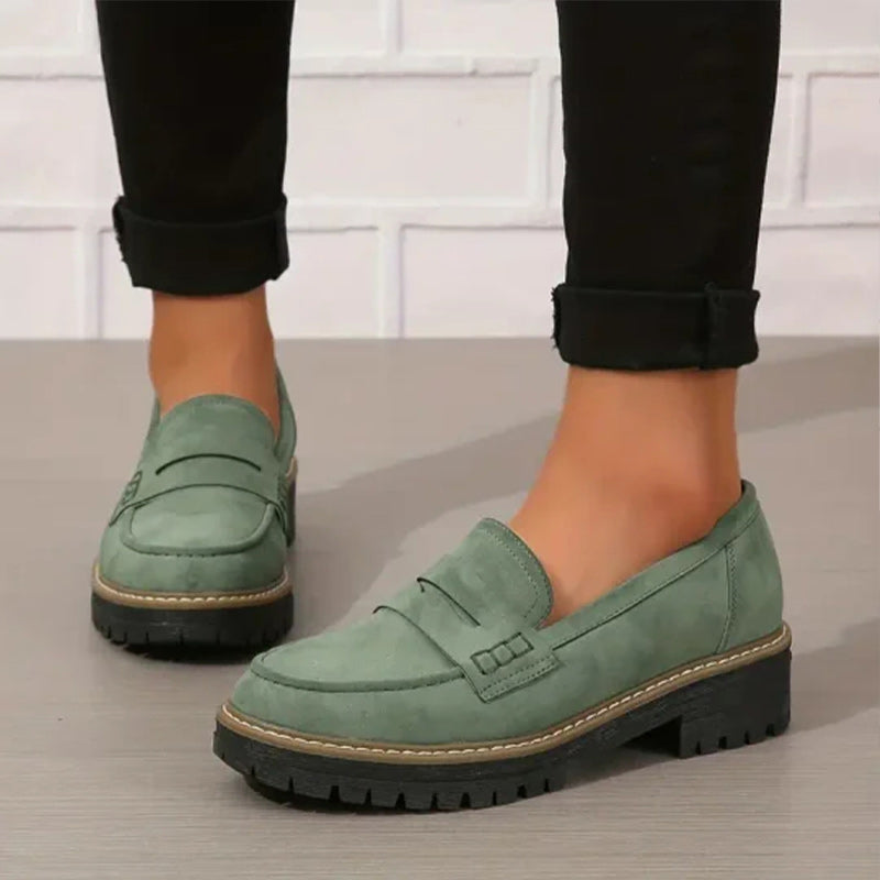Fritha | Suede Slip-On Loafers