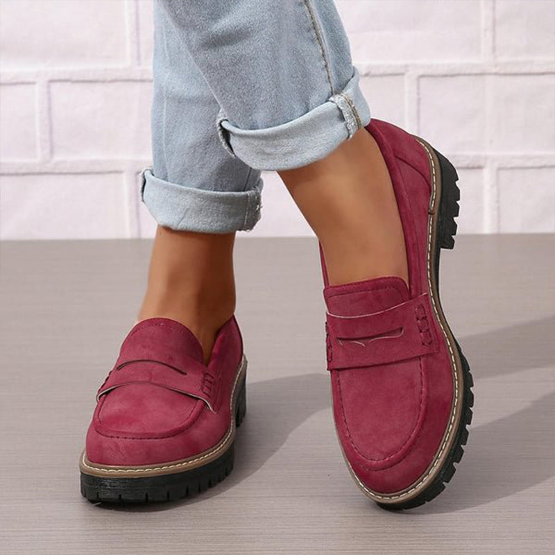 Fritha | Suede Slip-On Loafers