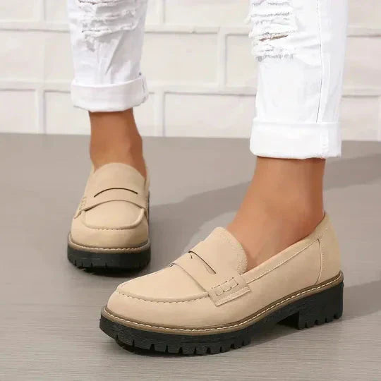 Fritha | Suede Slip-On Loafers