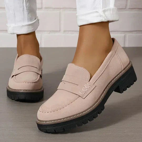 Fritha | Suede Slip-On Loafers