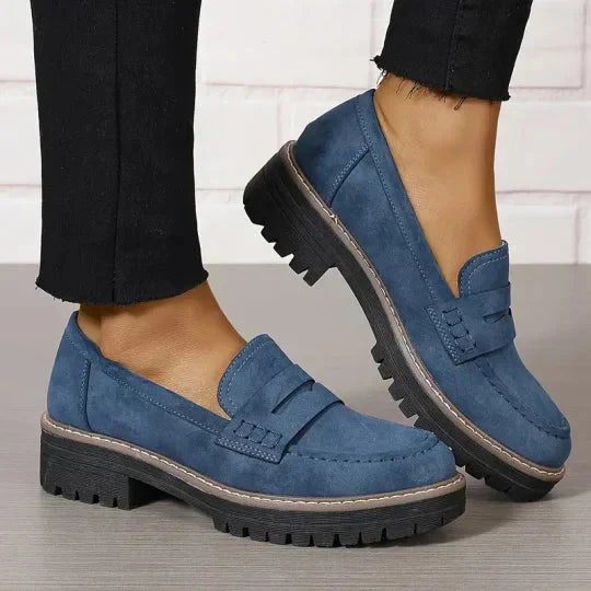 Fritha | Suede Slip-On Loafers