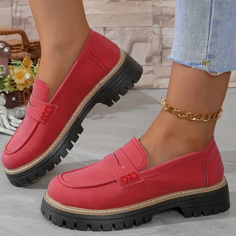 Fritha | Suede Slip-On Loafers