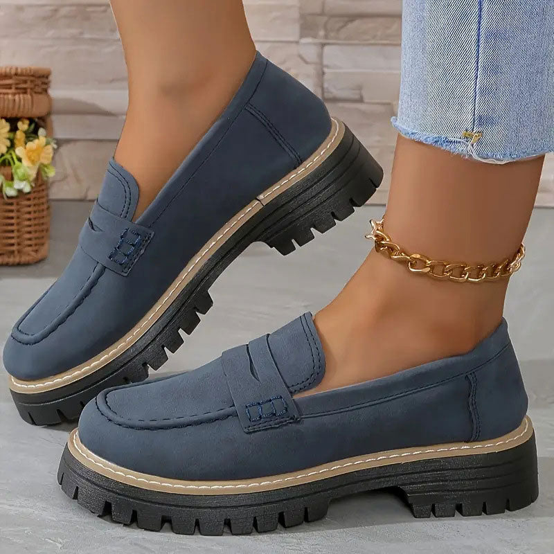 Fritha | Suede Slip-On Loafers