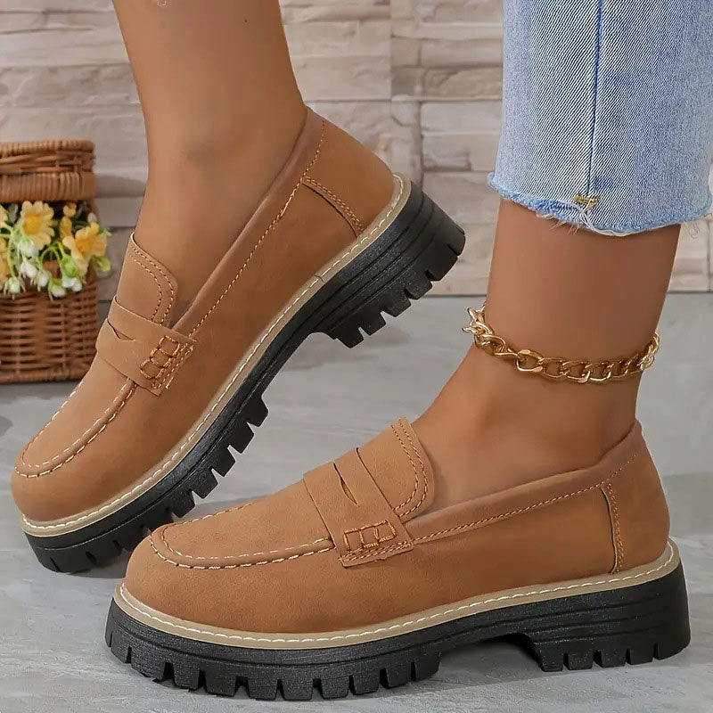 Fritha | Suede Slip-On Loafers