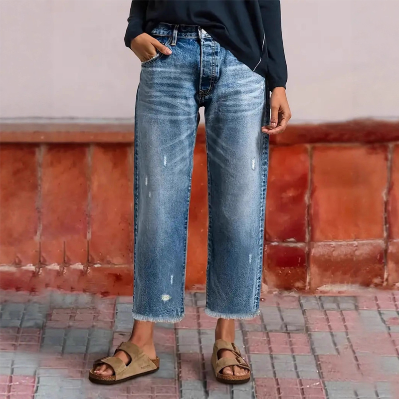 Adele | Retro Straight-Leg Jeans