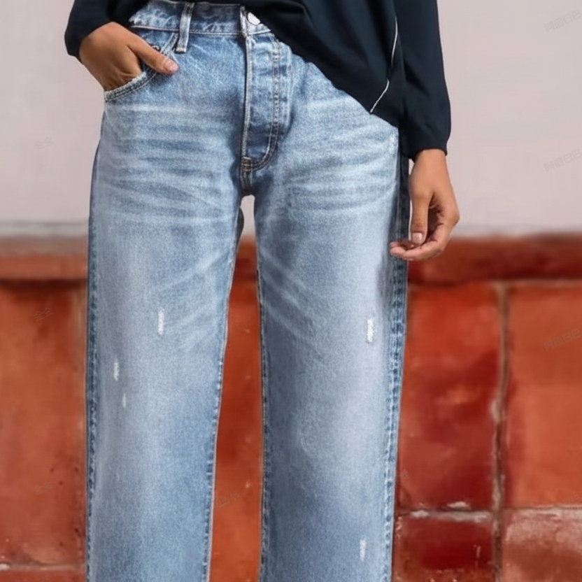 Adele | Retro Straight-Leg Jeans