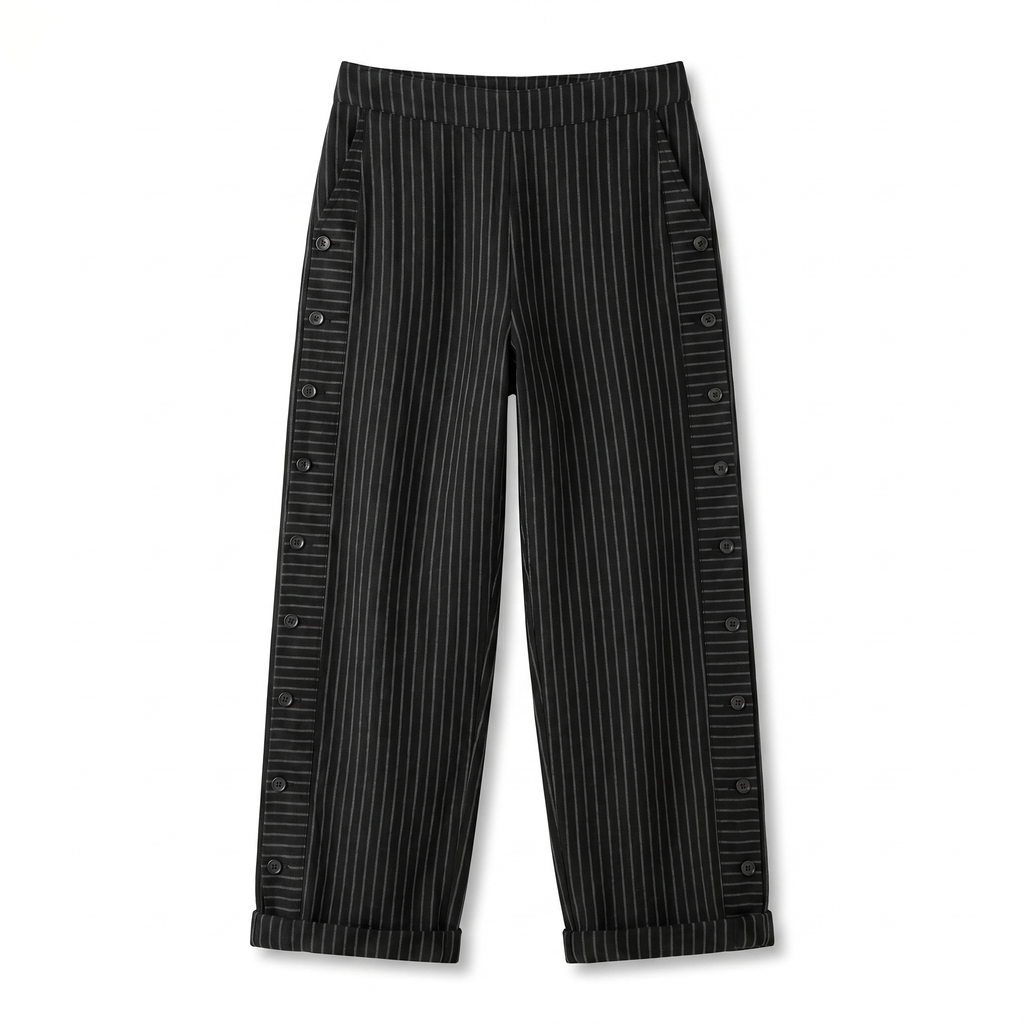 Beatrice | Striped Wide-Leg Trousers