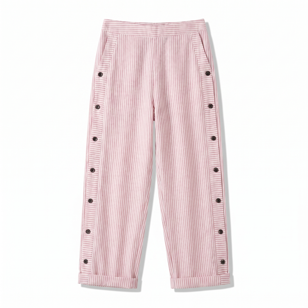 Beatrice | Striped Wide-Leg Trousers